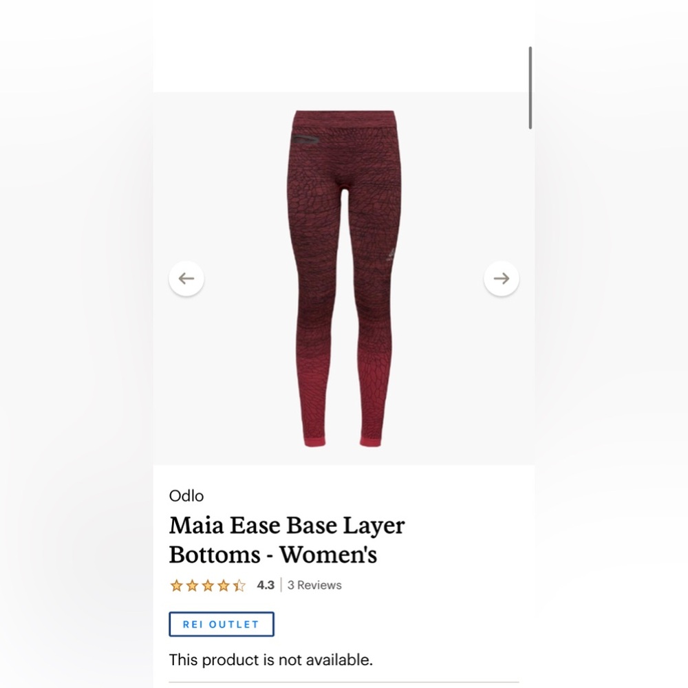 Odlo Maia Ease Base Layer Leggings